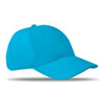 baseball cap van twill katoen. - turquoise