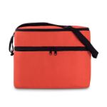 koeltas 600d polyester met 2 compartimenten. - rood