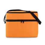 koeltas 600d polyester met 2 compartimenten. - oranje