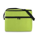 koeltas 600d polyester met 2 compartimenten. - limegroen