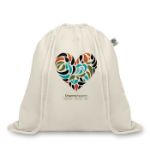 katoenen rugzakje met koord.