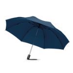 opvouwbare reversible paraplu - blauw