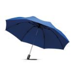 opvouwbare reversible paraplu - koningsblauw
