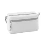 make-up tas met dubbele rits.