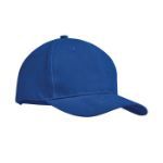 brushed cotton basebal cap - koningsblauw