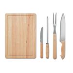 4-delige rvs barbecue set