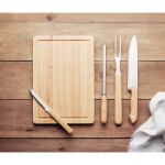 4-delige rvs barbecue set