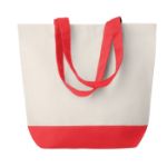 canvas strandtas kleuren patty - rood