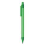 balpen van papier/mais pla cartoon blauwe inkt - limegroen
