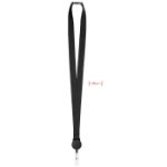 lanyard met badgehouder zip - zwart