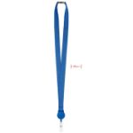 lanyard met badgehouder zip - koningsblauw