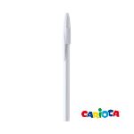 kunststof balpen blauwschrijvend, universal - wit