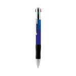 balpen 4-kleuren met metalen clip - blauw