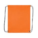 rugzak met trektouw. polyester - oranje