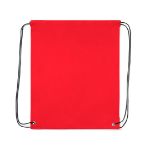 rugzak met trektouw. polyester - rood