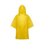 kinderponcho in hoes - geel