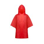 kinderponcho in hoes - rood