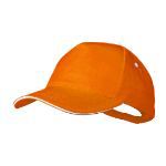 baseball cap perfecto van geborsteld katoen - oranje