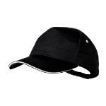baseball cap perfecto van geborsteld katoen - zwart