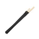 set chopsticks van bamboe - zwart
