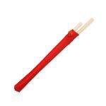 set chopsticks van bamboe - rood