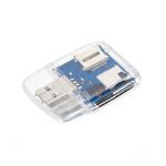 kaartlezer usb 20 micro sd,sd,m2,ms duo - wit