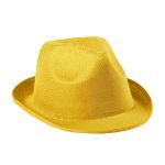polyester hoed maat 58 - geel