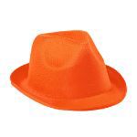 polyester hoed maat 58 - oranje