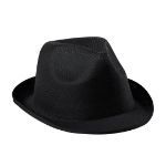 polyester hoed maat 58 - zwart