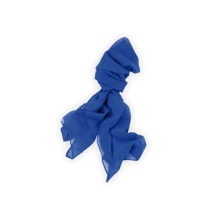 sjaal van viscose en polyester - blauw
