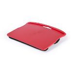 laptop tray met gevoerde onderkant - rood