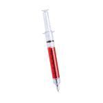 balpen luba injectiespuit blauwschrijvend - rood