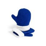 kinder fleece handschoen, 1 maat - blauw