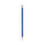 houten potlood met gum - blauw