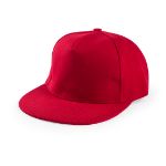 polyester cap met 5 panelen - rood
