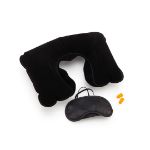 reisset colby met opblaasbaar kussen - zwart