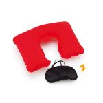 reisset colby met opblaasbaar kussen - rood