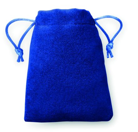 fluwelen boodschappentas marvin - blauw