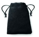 fluwelen boodschappentas marvin - zwart