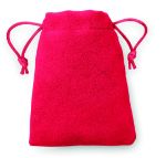 fluwelen boodschappentas marvin - rood