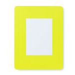 muismat met ruimte voor foto 15 x 10 cm - geel