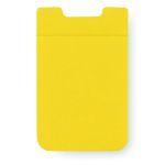 siliconen multifunctionele kaarthouder - geel