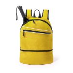 rugzak polyester met schoenvak - geel