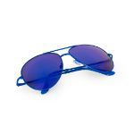 metalen zonnebril met uv400 bescherming - blauw