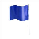 vlag op stok galena - blauw