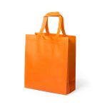 winkeltas non-woven gelamineerd fimel - oranje