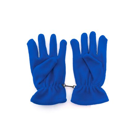 fleece handschoen roug - blauw