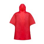 poncho in hoes, 1 maat montello - rood