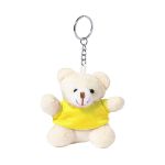 pluche beertje aan sleutelhanger - geel