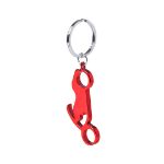 aluminium sleutelhanger flesopener - rood